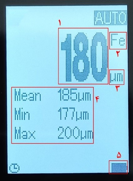 صفحه نمایش ضخامت سنج دیجیتال رنگ EC770